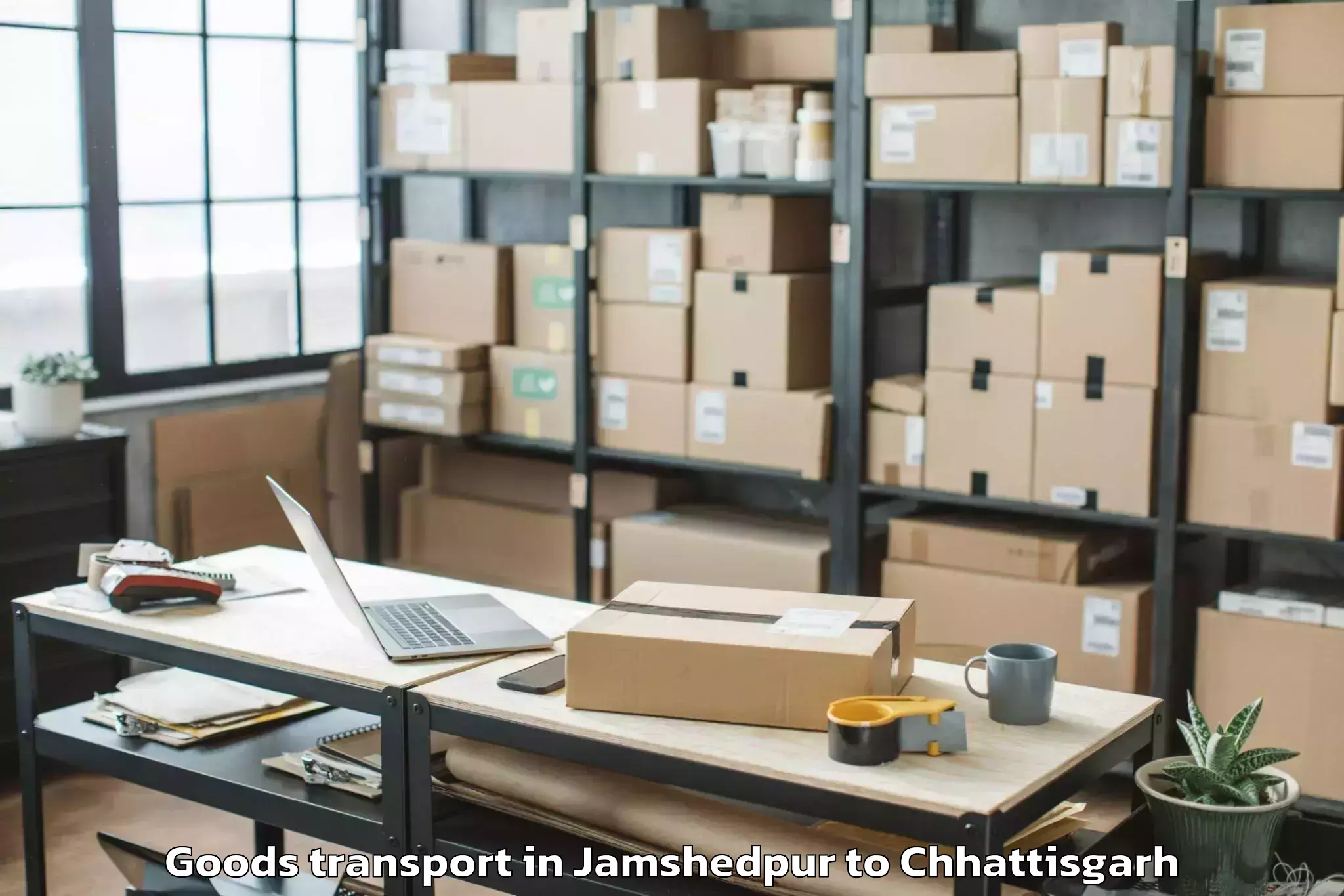 Book Jamshedpur to Bishrampur Goods Transport Online